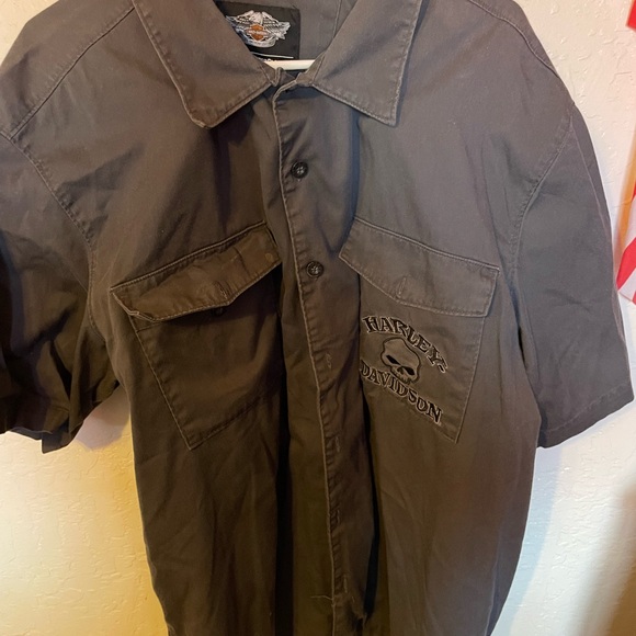 Harley-Davidson Gray Men's Willie G Garage Shirt - Picture 2 of 4